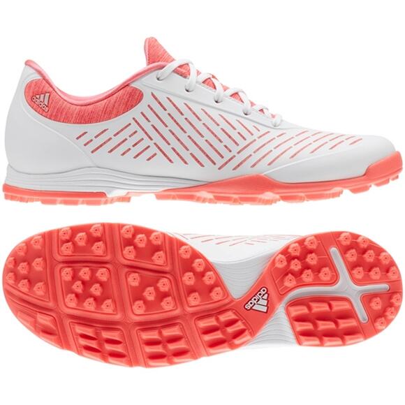 ADIDAS GOLF AdiPure Sport 2 Golf Shoe in White/ Pink Women's Size 6 - Picture 1 of 10